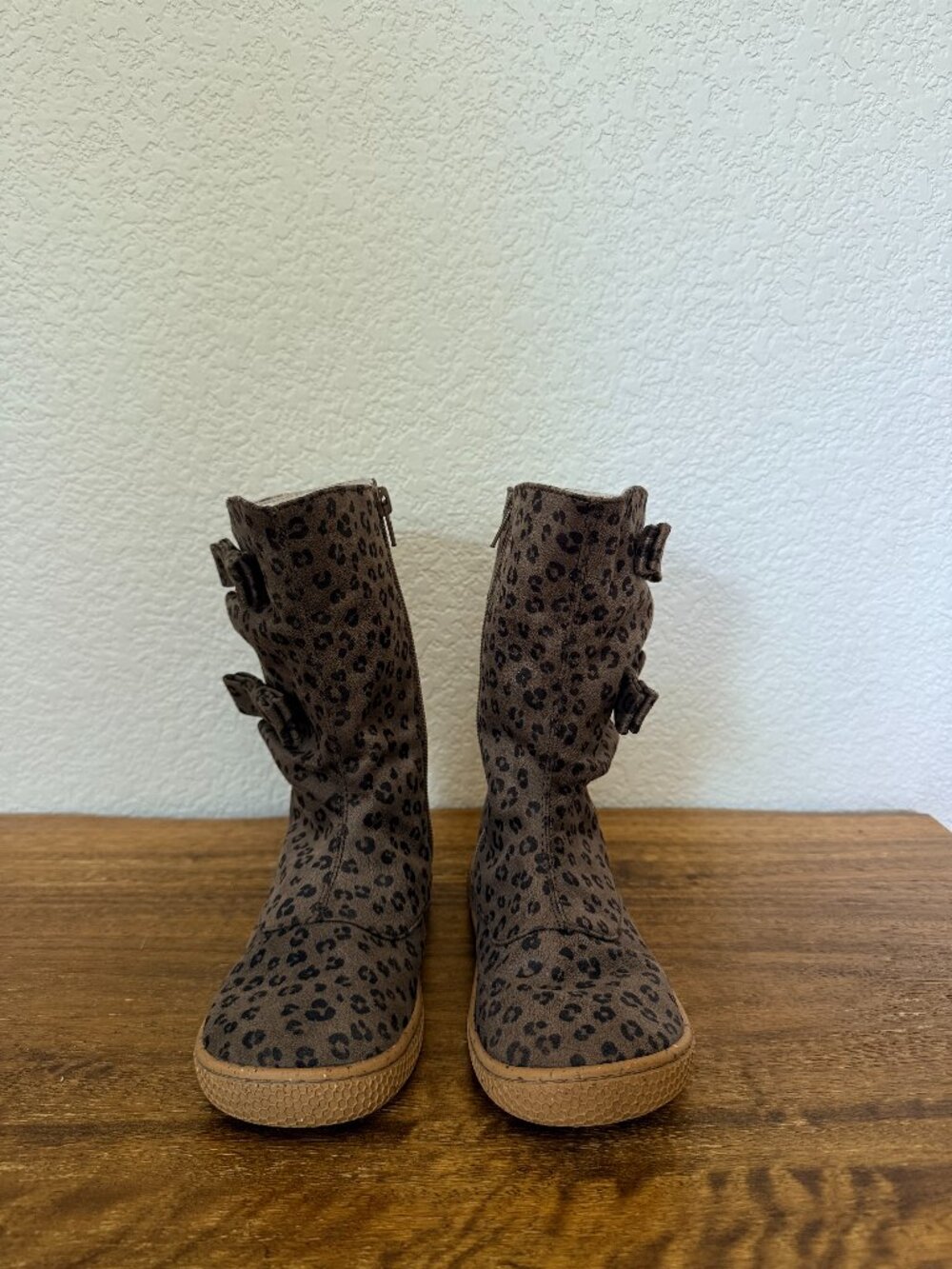 Livie & Luca NEVE Leopard Print Boots — LITTLE GIRLS SIZE 13